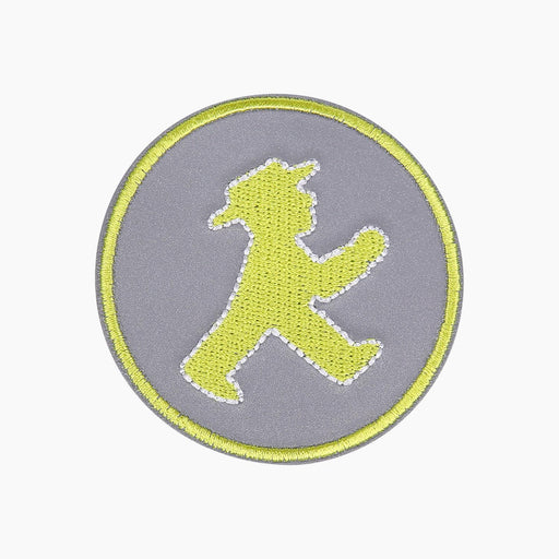 Ampelmann-PATCHOPBOY-Sticker-Patch-rund-reflektierend-Geher-zum-Aufkleben-und-Aufbügeln