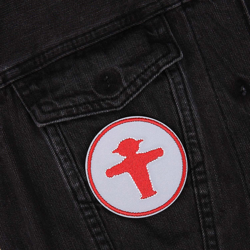 Ampelmann-PATCHOPBOY-Sticker-Patch-rund-reflektierend-Steher-zum-Aufkleben-und-Aufbügeln