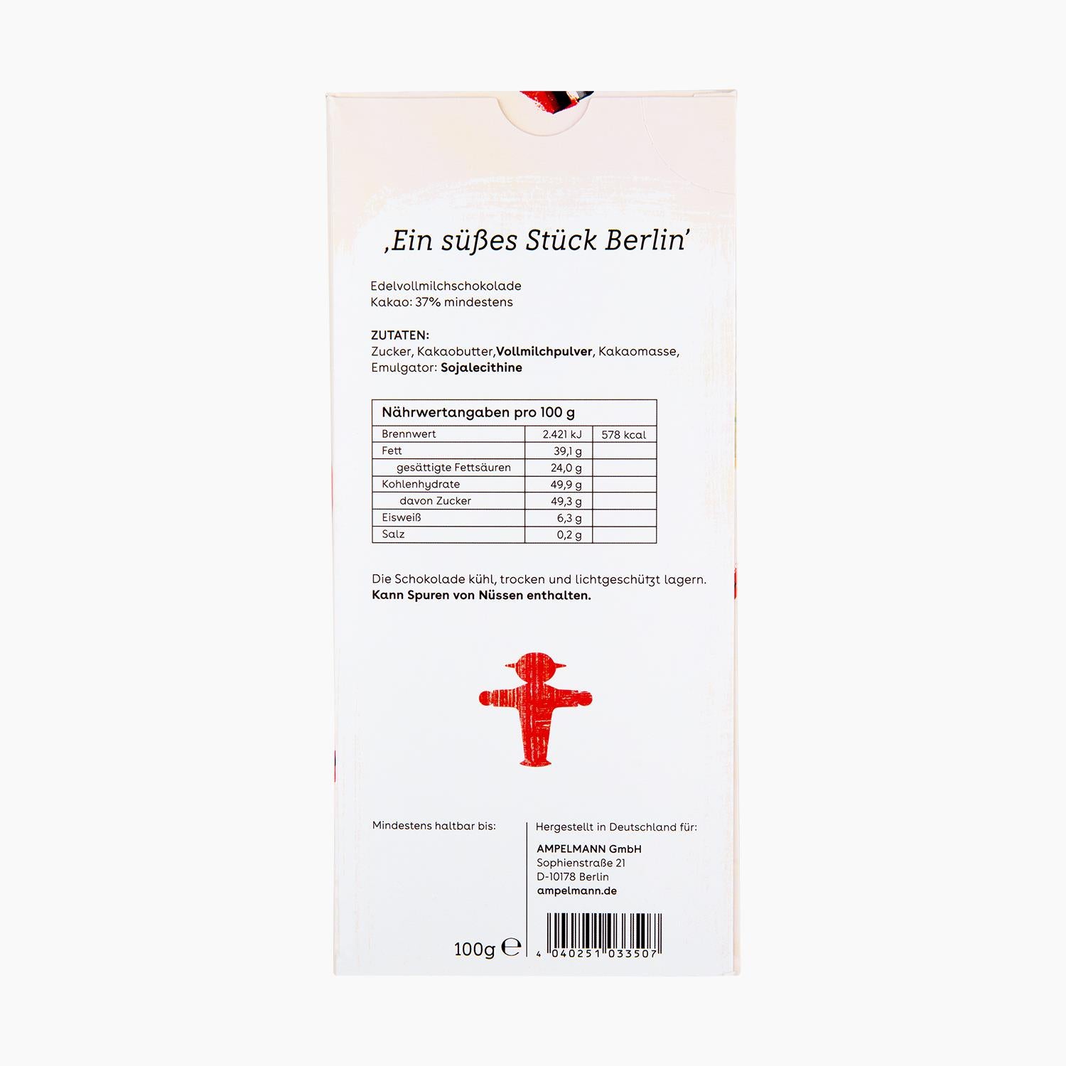 Ampelmann-SCHOKOLATIER-NEU-Edelvollmilch-Flachtafel-100g