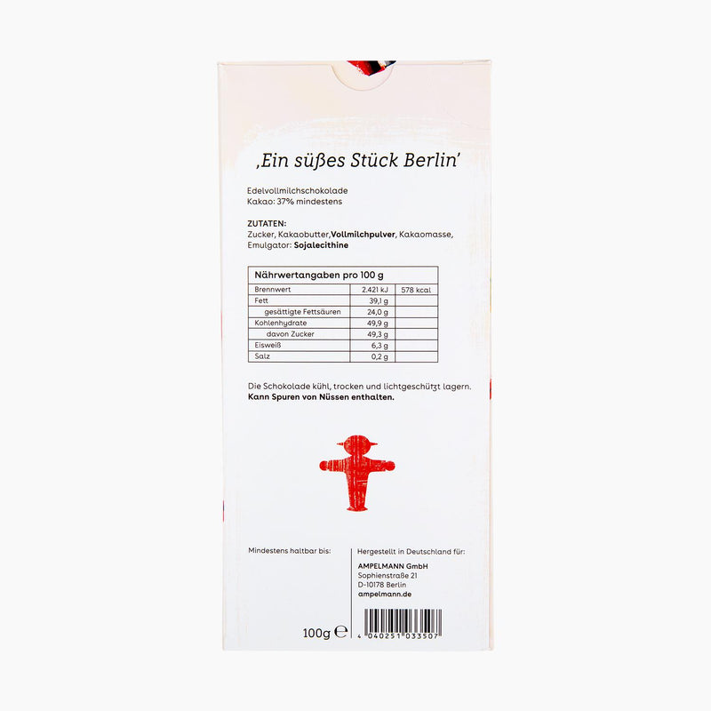 Ampelmann-SCHOKOLATIER-NEU-Edelvollmilch-Flachtafel-100g