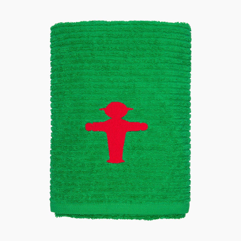 Ampelmann-WASSERMANN-Handtuch-grün-Steher