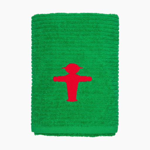 Ampelmann-WASSERMANN-Handtuch-grün-Steher