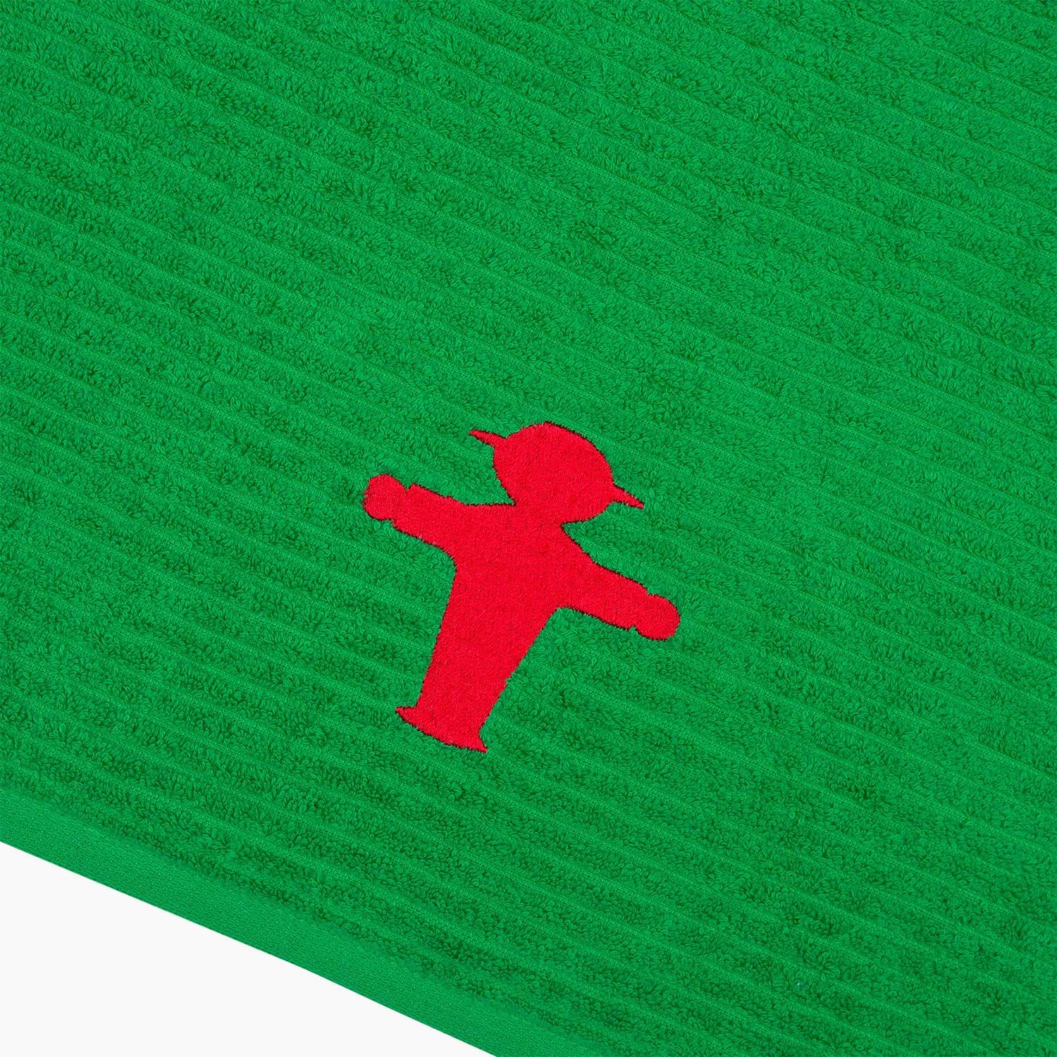 Ampelmann-WASSERMANN-Handtuch-grün-Steher