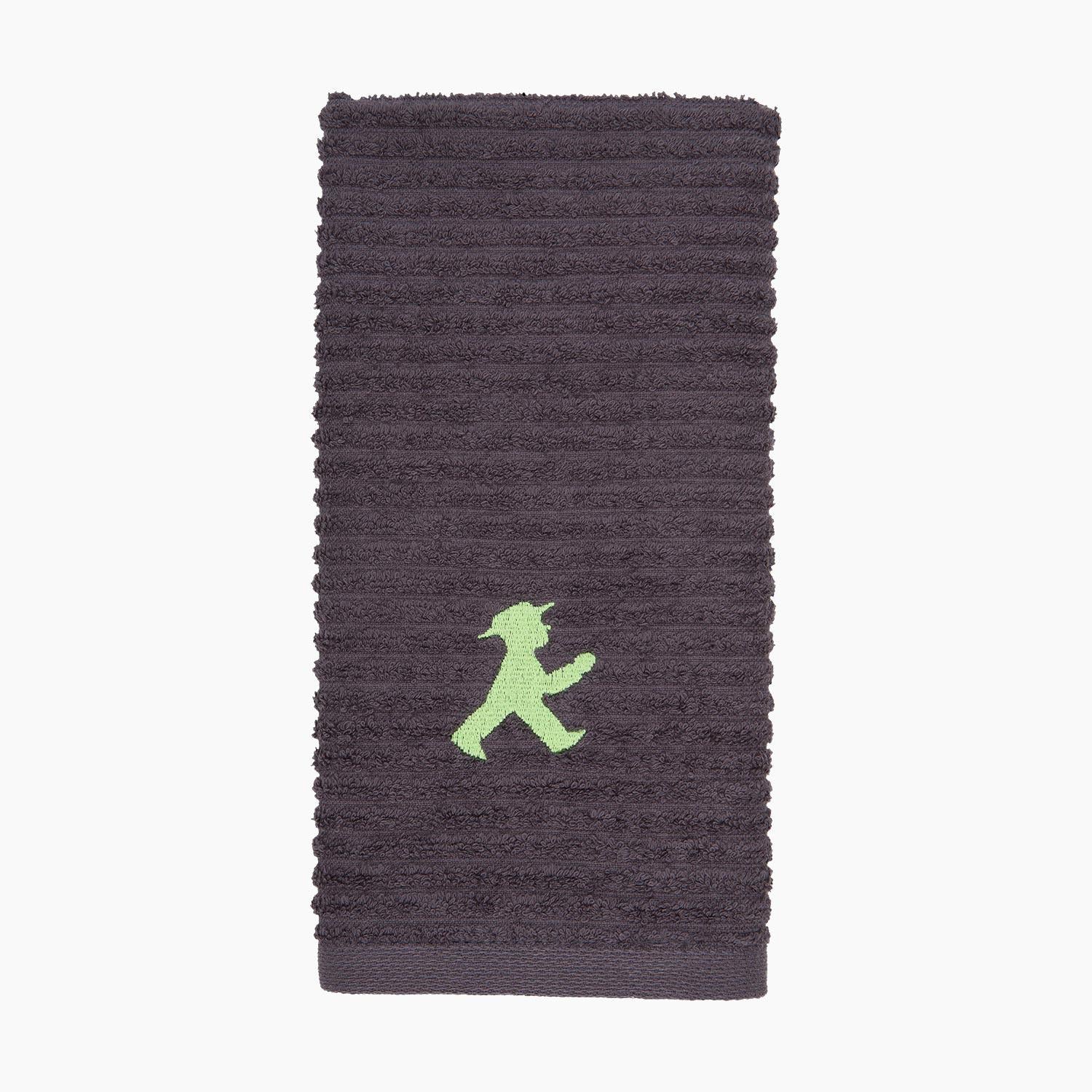 Ampelmann-WASSERMÄNNCHEN-Gästetuch-graphit-Geher