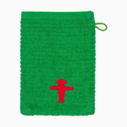 Ampelmann-MASSEUR-Waschhandschuh-grün-Steher