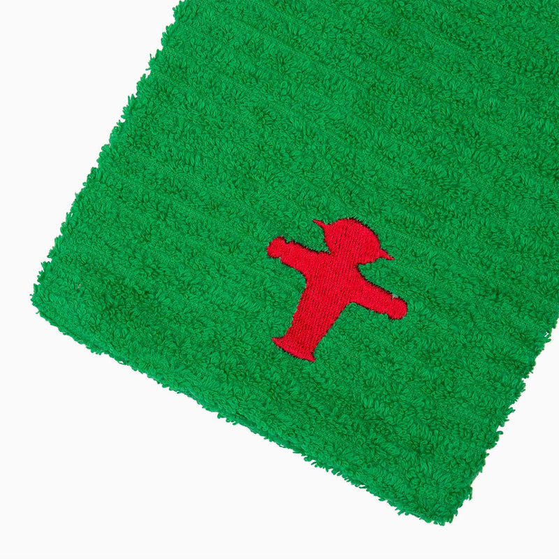 Ampelmann-MASSEUR-Waschhandschuh-grün-Steher