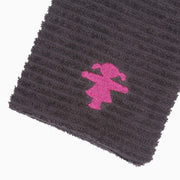 Ampelmann-MASSEURIN-Waschhandschuh-graphit-Stick-Ampelfrau
