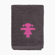 Ampelmann-WASSERFRAU-Handtuch-graphit-Stick-Ampelfrau