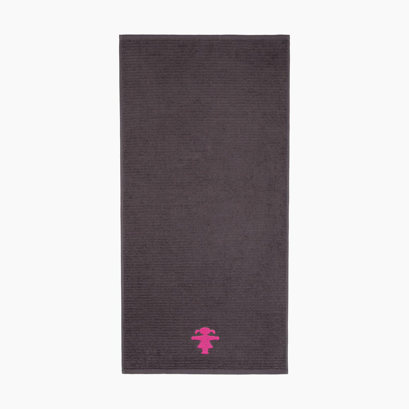 Ampelmann-WASSERFRAU-Handtuch-graphit-Stick-Ampelfrau
