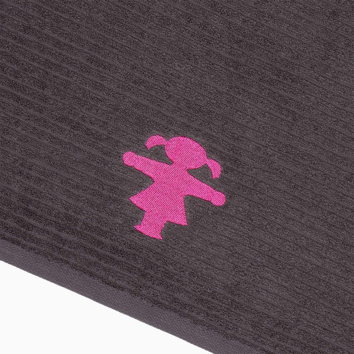 Ampelmann-WASSERFRAU-Handtuch-graphit-Stick-Ampelfrau