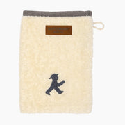 Ampelmann-MASSEUR-Waschhandschuh-natur/dunkelgrau-Geher