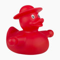 Ampelmann-KÄPTN-SCHNABEL-Badeente-rot-Steher