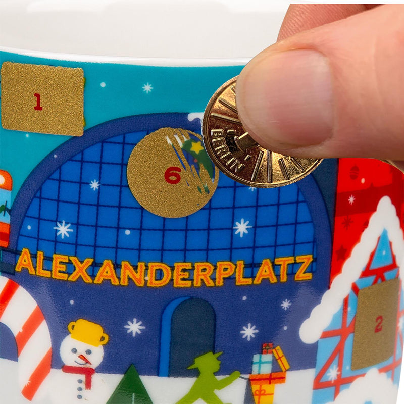 Ampelmann-WEIHNACHTSBOTE-Adventskalendertasse-bunt-Adventsmotiv