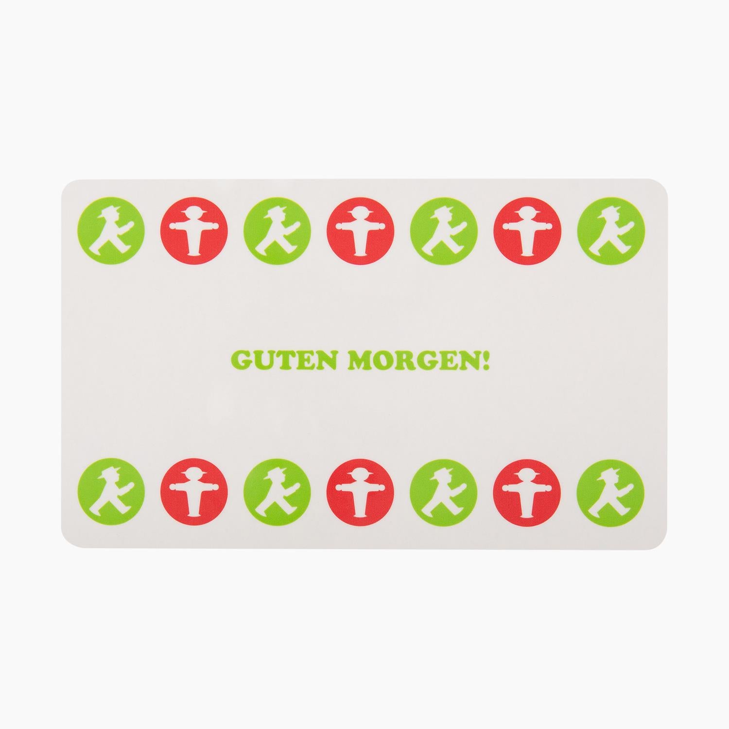 Ampelmann-NIMMERSATT-Frühstücksbrett-Guten-Morgen!