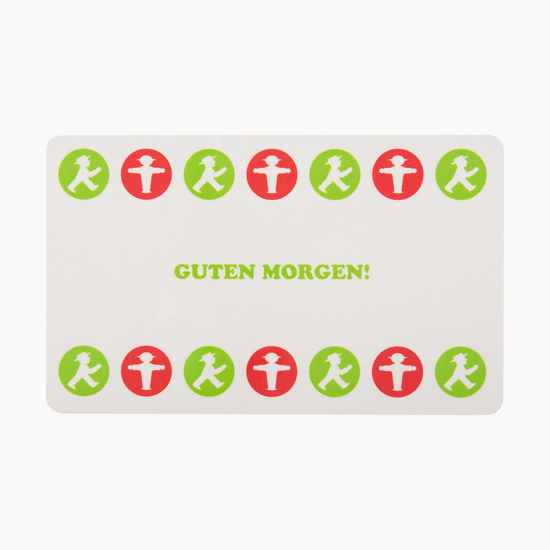 Ampelmann-NIMMERSATT-Frühstücksbrett-Guten-Morgen!