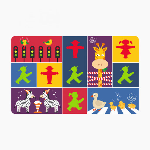 Ampelmann-NIMMERSATT-Frühstücksbrett-Baby-Tiere