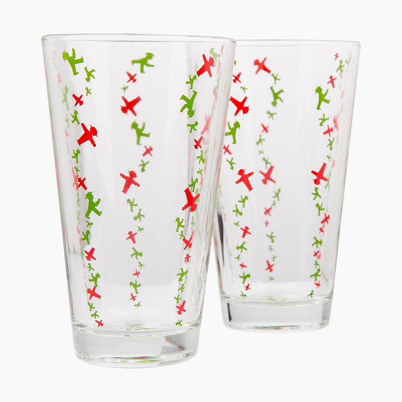 Ampelmann-DURSTLÖSCHER-Trinkglas-klar-Geher/Steher-33-cl