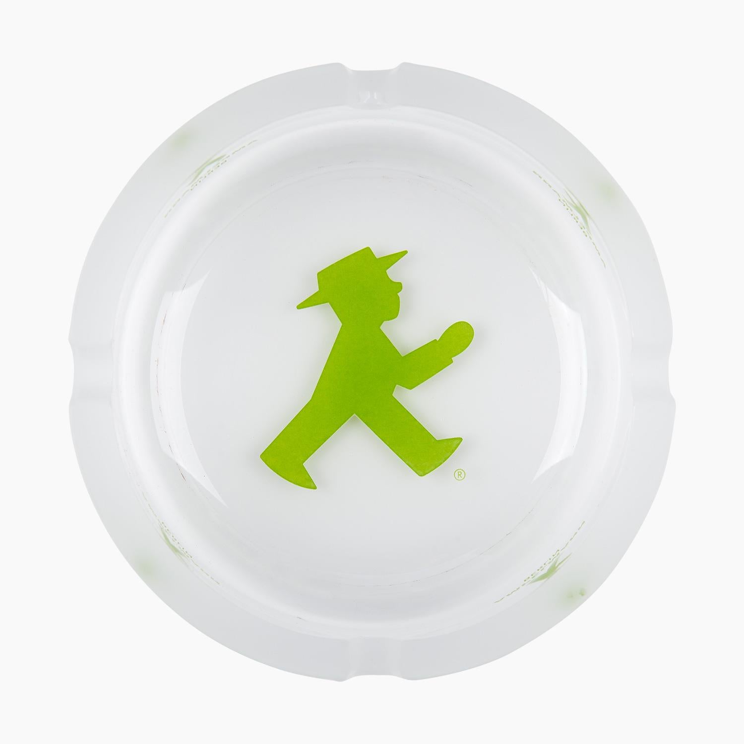 Ampelmann-ASCHER-Aschenbecher-Glas-Geher