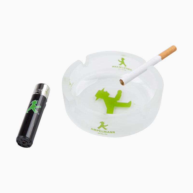 Ampelmann-ASCHER-Aschenbecher-Glas-Geher