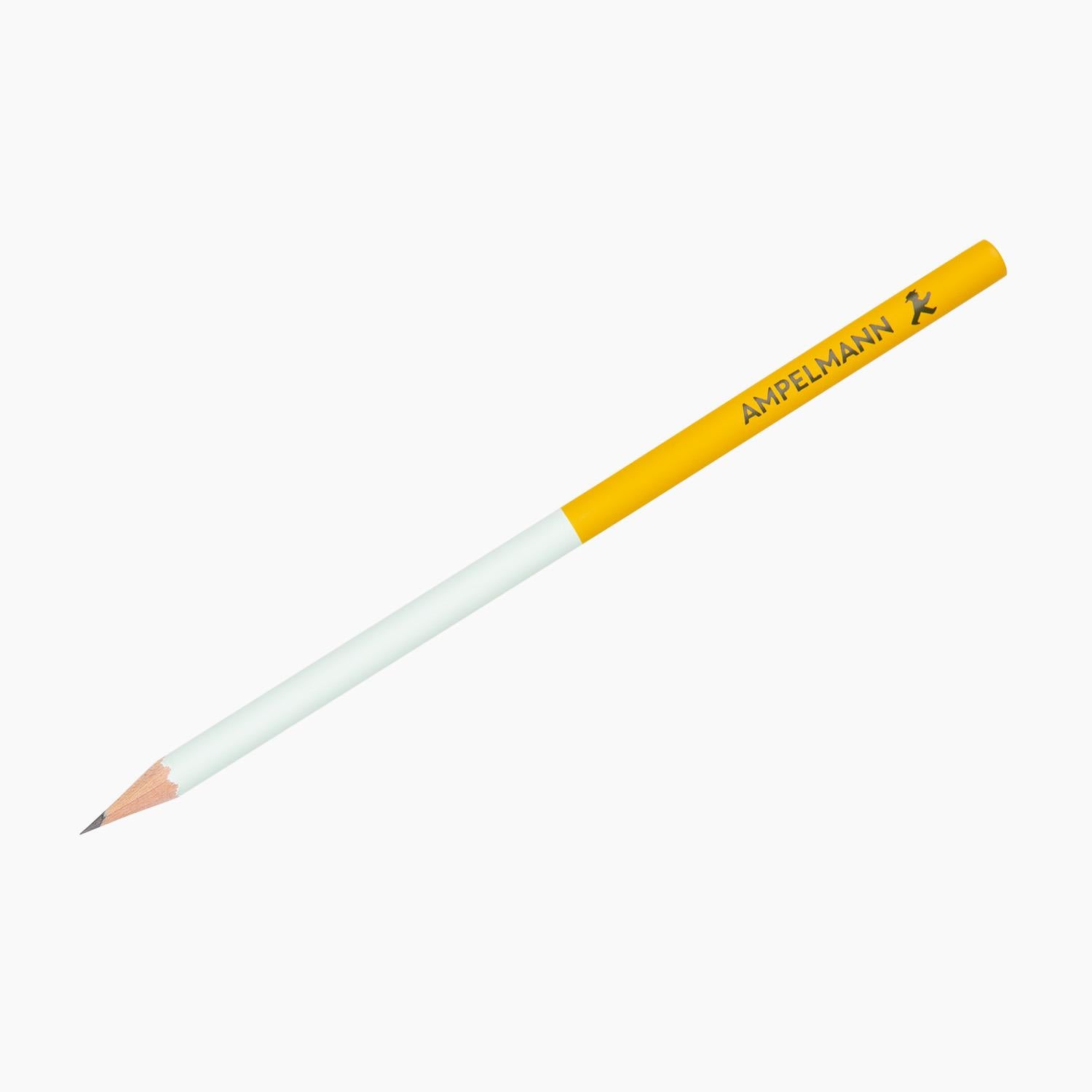 Ampelmann-GRAFIKER-Bleistift-mint/orange-Geher-mit-Schriftzug