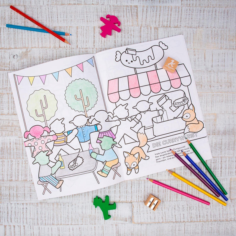 Ampelmann-MALERMEISTER-Kindermalbuch--4-farbig-Verschiedene-Motive
