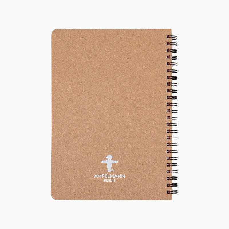 Ampelmann-SCHREIBWARENHÄNDLER-Ringbuch-hardcover-gestanzt-braun-Geher-A5