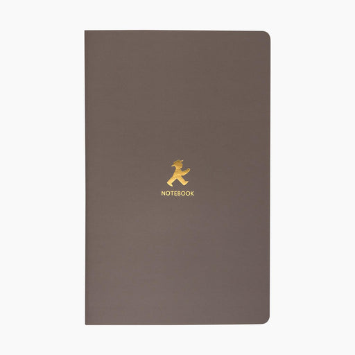 Ampelmann-SCHREIBWARENHÄNDLER-Notizheft-groß-mit-Heißfolienpräg.-dunkelgrau-Geher&Steher