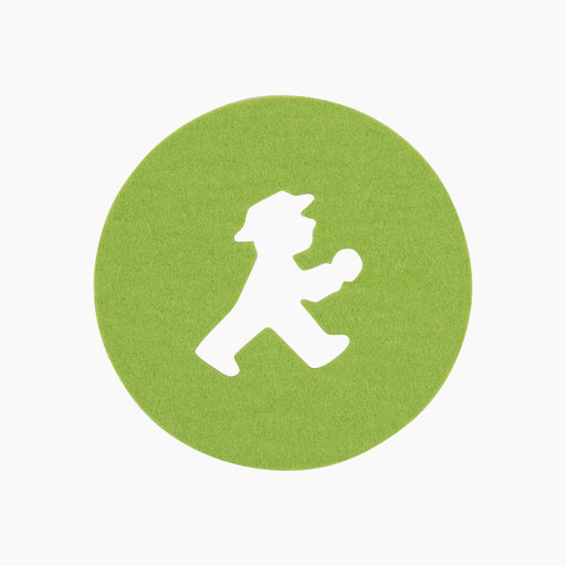 Ampelmann-DRUNTERSETZER-klein-Untersetzer-grün-Geher