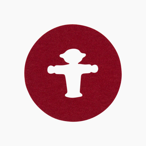 Ampelmann-DRUNTERSETZER-klein-Untersetzer-rot-Steher