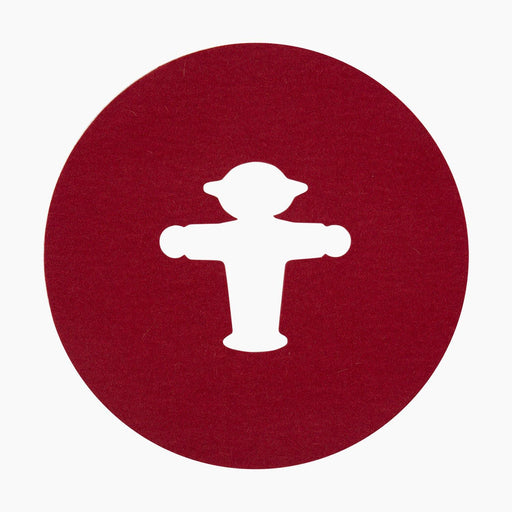 Ampelmann-DRUNTERSETZER-groß-Untersetzer-rot-Steher