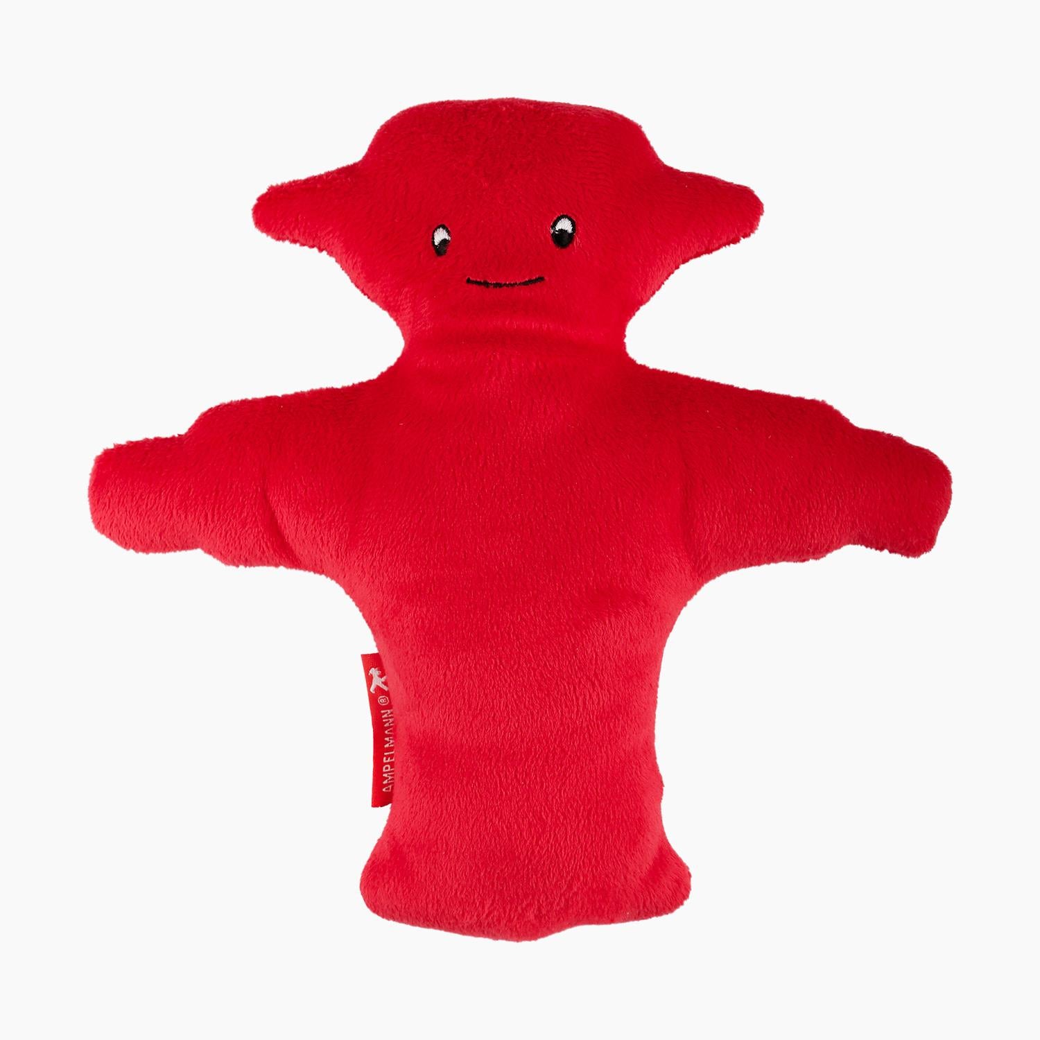 Ampelmann-KNUDDELMANN-Stoffplüschpuppe-rot-Steher