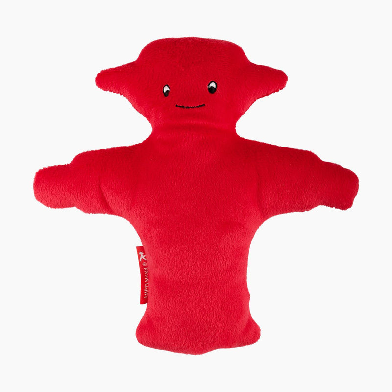 Ampelmann-KNUDDELMANN-Stoffplüschpuppe-rot-Steher