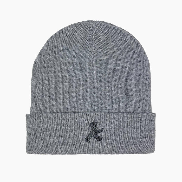Ampelmann-WINTERFREUND-Mütze-hellgrau-melange-Geher-dunkelgrau-reflektierend
