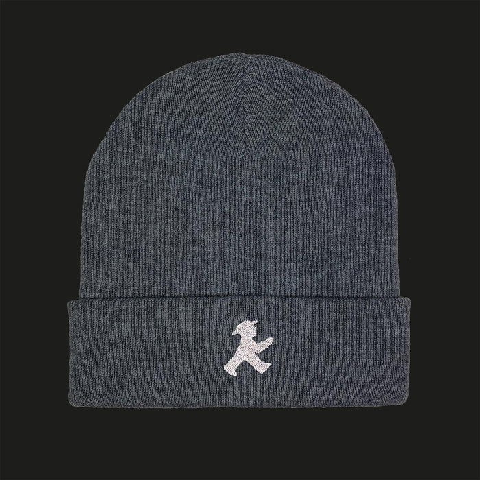 Ampelmann-WINTERFREUND-Mütze-hellgrau-melange-Geher-dunkelgrau-reflektierend