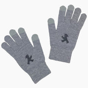 Ampelmann-WINTERGEFÄHRTEN-Handschuhe-dunkelgrau-melange-Geher-schwarz-reflektierend-XXS/XS