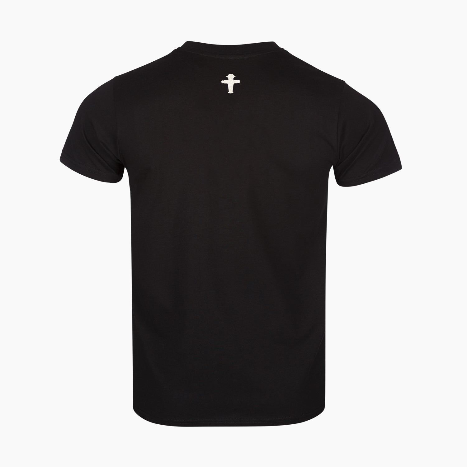 Schwarzes unisex T-Shirt mit Berlin-Elementen & Ampelmann in weiß aus weicher Baumwolle