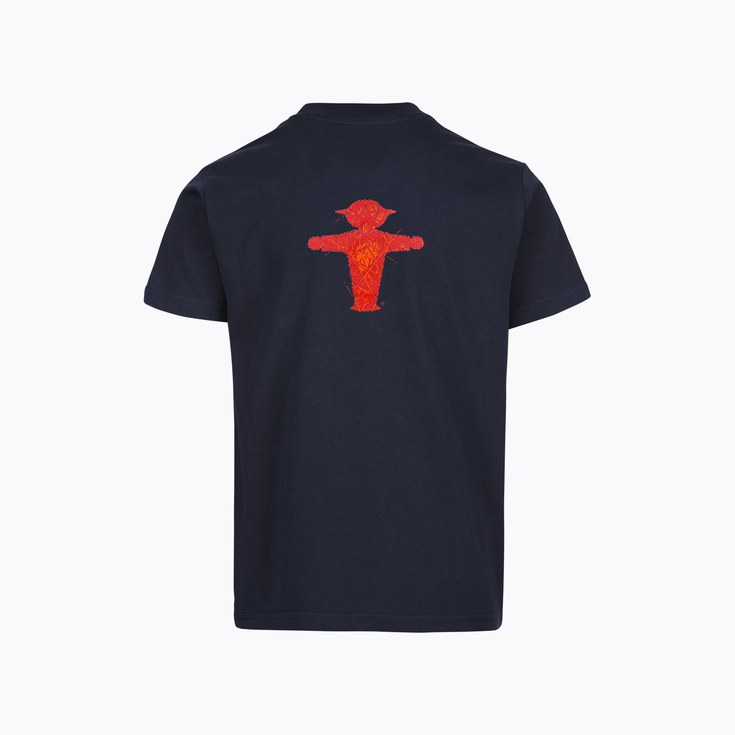Schwarzes Bio-Baumwollshirt für Kinder mit Ampelmann vorne und hinten - bequemer Schnitt