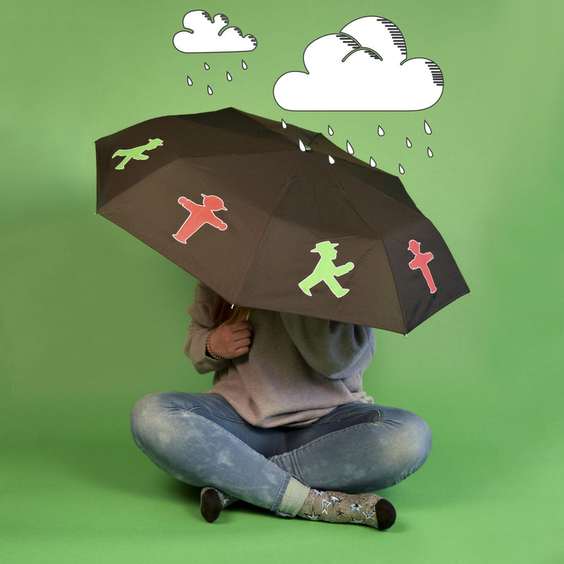 Regenschirm Taschenschirm Ampelmännchen