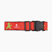 Ampelmann-KOFFERTRÄGER-Koffergurt-schwarz/rot-Geher