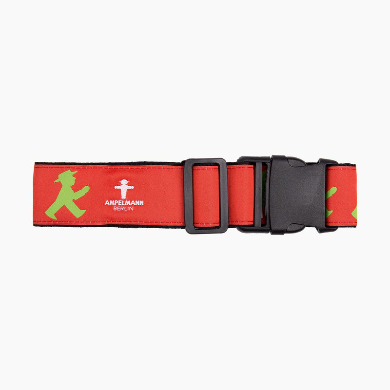 Ampelmann-KOFFERTRÄGER-Koffergurt-schwarz/rot-Geher