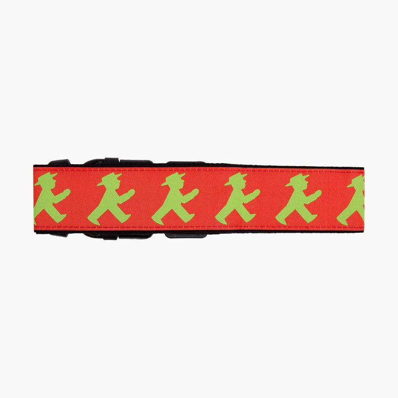 Ampelmann-KOFFERTRÄGER-Koffergurt-schwarz/rot-Geher