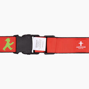 Ampelmann-KOFFERTRÄGER-Koffergurt-schwarz/rot-Geher