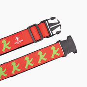 Ampelmann-KOFFERTRÄGER-Koffergurt-schwarz/rot-Geher