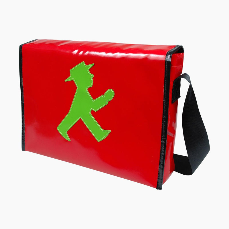 rote Ampelmännchen Umhängetasche Geher