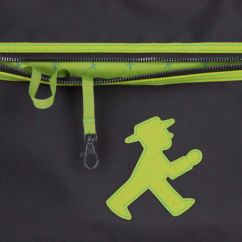 Ampelmann-TRAINER-Sporttasche-schwarz-Geher-grün