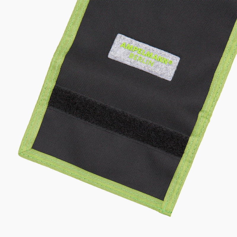 Ampelmann-GOLDESEL-Brustbeutel-für-Geld-schwarz-Geher-grün