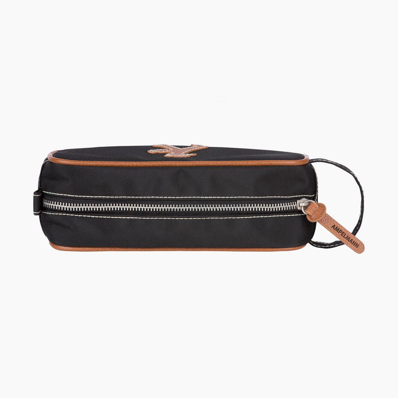Ampelmann-SAMMLER-Tasche-für-Stifte-oder-Kosmetik-schwarz-Geher-braun