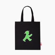 Ampelmann-SCHWARZHÄNDLER-BASIC-Stoffbeutel-schwarz-Geher/Steher