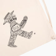 Ampelmann-JUTE(R)-MITLÄUFER-Sportbeutel-natur-Geher-Wörter