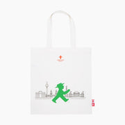 Ampelmann-HAUPTSTADTTASCHE-Stoffbeutel-naturweiß-Geher-vor-Silhouette-Berlin